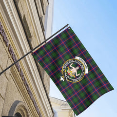Urquhart Modern Tartan Crest House Flag