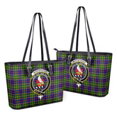 Whitefoord Tartan Crest Leather Tote Bag