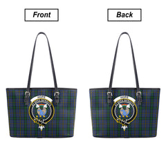 Hope Tartan Crest Leather Tote Bag