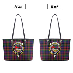 MacDonald Modern Tartan Crest Leather Tote Bag