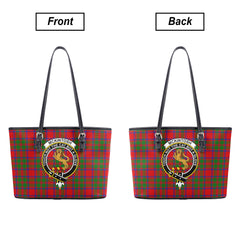 McKintosh Modern Tartan Crest Leather Tote Bag