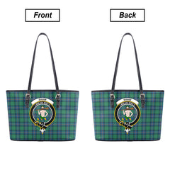 Shaw (of Sauchie) Ancient Tartan Crest Leather Tote Bag