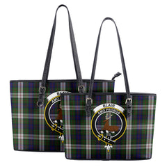 Blair Dress Tartan Crest Leather Tote Bag