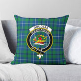 Douglas Ancient Tartan Crest Pillow Cover