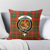 Hay Ancient Tartan Crest Pillow Cover