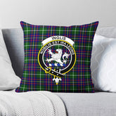 Inglis Modern Tartan Crest Pillow Cover