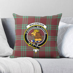 MacGregor Hunting Ancient Tartan Crest Pillow Cover