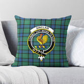 Sinclair Hunting Ancient Tartan Crest Pillow Cover