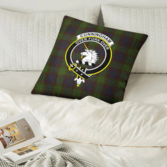 Cunningham Hunting Modern Tartan Crest Pillow Cover