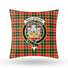 MacLachlan Hunting Modern Tartan Crest Pillow Cover