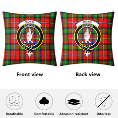 Boyd Modern Tartan Crest Pillow Cover