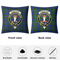 Robertson Hunting Modern Tartan Crest Pillow Cover