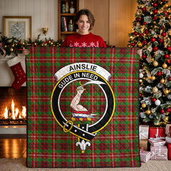 Ainslie Tartan Crest Quilt