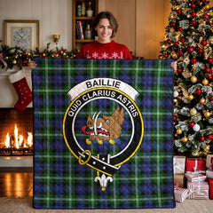 Baillie Modern Tartan Crest Quilt