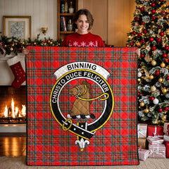 Binning (of Wallifoord) Tartan Crest Quilt