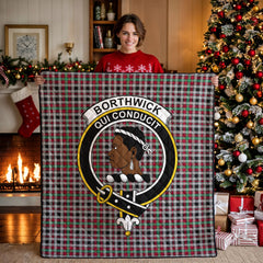Borthwick Ancient Tartan Crest Quilt