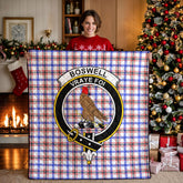 Boswell Modern Tartan Crest Quilt