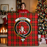 Brodie Modern Tartan Crest Quilt