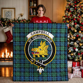 Campbell Ancient 02 Tartan Crest Quilt