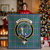 Carmichael Ancient Tartan Crest Quilt