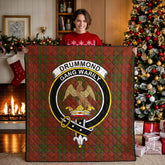 Drummond Clan Tartan Crest Quilt