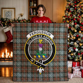 Fergusson Weathered Tartan Crest Quilt