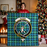 Gunn Ancient Tartan Crest Quilt