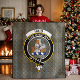 Haig Check Tartan Crest Quilt