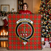 Langlands Tartan Crest Quilt