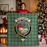 MacDonald Lord of the Isles Hunting Tartan Crest Quilt