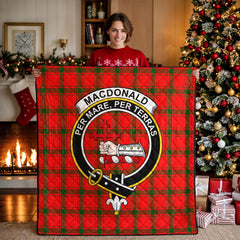 MacDonald of Sleat Tartan Crest Quilt