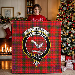 MacDougall Modern Tartan Crest Quilt