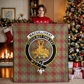 MacGillivray Hunting Ancient Tartan Crest Quilt