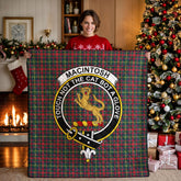 MacIntosh Hunting Modern Tartan Crest Quilt