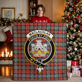 MacLachlan Weathered Tartan Crest Quilt