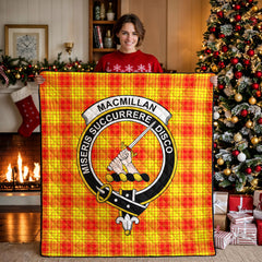 MacMillan Clan Tartan Crest Quilt