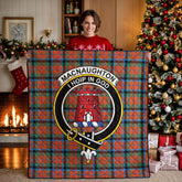 MacNaughton Ancient Tartan Crest Quilt