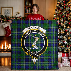 MacNeil of Colonsay Modern Tartan Crest Quilt