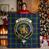 MacThomas Modern Tartan Crest Quilt
