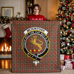 McKintosh Hunting Weathered Tartan Crest Quilt