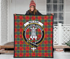 McLean of Duart Modern Tartan Crest Quilt