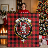 McQueen Modern Tartan Crest Quilt