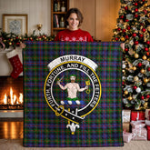 Murray of Atholl Modern Tartan Crest Quilt