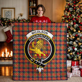 Nicolson Ancient Tartan Crest Quilt