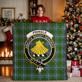 Pringle Tartan Crest Quilt