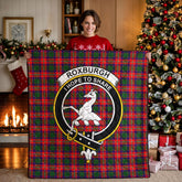 Roxburgh District Tartan Crest Quilt
