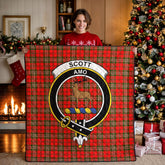 Scott Modern Tartan Crest Quilt