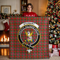 Stewart Royal Tartan Crest Quilt