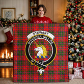 Stewart of Appin Modern Tartan Crest Quilt