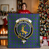 Strachan Tartan Crest Quilt